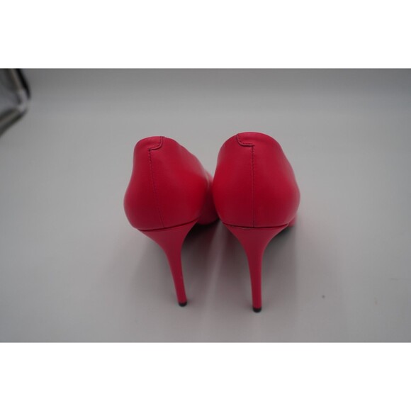 Michael Kors Claire Neon Hot Pink Leather Stiletto Pointed Toe High Pump Sz 9.5M - Picture 14 of 17